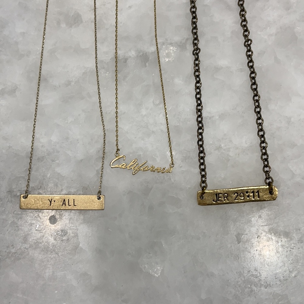 3 Cute necklaces 🤩